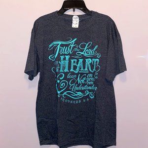 Dark Gray Bible Verse T-Shirt